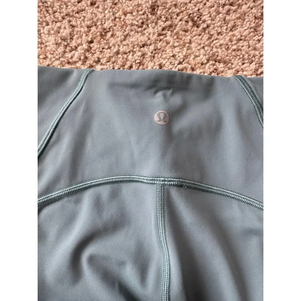 LULULEMON ALIGN No Line, High Rise Leggings, Green/Gray; size 6 - Picture 5 of 12